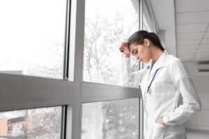 A depressed doctor after wrongful death
